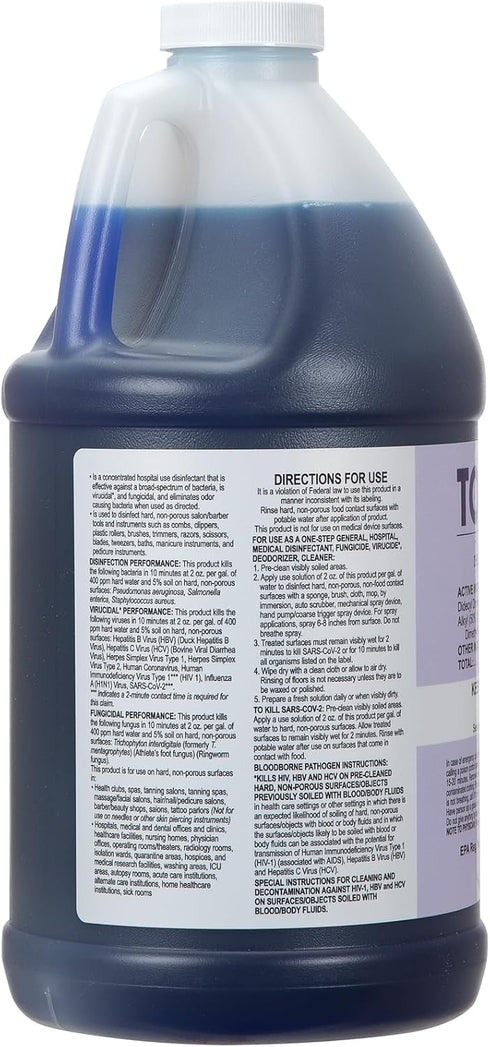 2X 64 Oz ForPro Total-Cide Disinfectant Solution, Concentrated Formula, Hospital Grade Sanitizer & All Purpose Cleaner