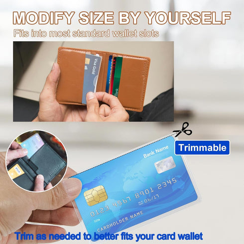 DESKEMAI 6-Pack (6) Social Security Card Protector Sleeves, Medicare and Credit Card Holder Cover, Waterproof SSN Card