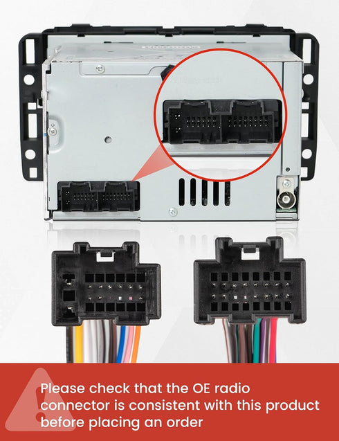 2006-2013 RED WOLF Radio Wiring Harness w/Antenna Adapter Compatible with GM GMC Sierra Chevy Impala Buick Cadillac