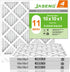 10x10x1 Furnace Air Filters MERV 11, Jaseng 4 Pack AC Filter MPR 1000 & FPR 7 Replacement (Exact Size: 9 3/4"x9