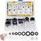 135 PCS Rubber Washers, Shower Hose Washers, 16 Sizes Rubber & Silicone Gasket Kit for Sealing Repair