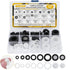135 PCS Rubber Washers, Shower Hose Washers, 16 Sizes Rubber & Silicone Gasket Kit for Sealing Repair