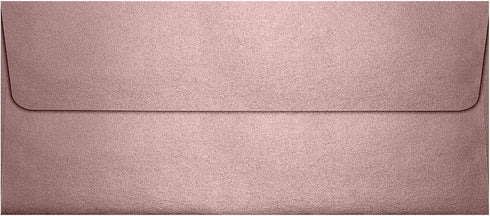 LUXPaper #10 Business Envelopes | Peel & Press | Misty Rose Metallic | 4 1/8" x 9 1/2" | 50 Qty
