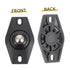 8pcs KICHOUSE Self-Adhesive Wheels for Storage Boxes and Trash Cans Easy to Install Silent Rolling Casters with Strong