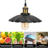 TOPINCN Industrial Metal Retro Pendant Practical Light Vintage UmbrellaShape Suitable Restaurants Halls Living