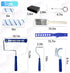 Dekonmon 23Pcs 9"&4" 4x9"/4x4" 4 Upgraded Paint Roller Kit - Frames, Microfiber Covers, Paint Tray with Liners, Roller
