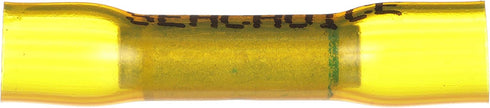 Seachoice Step Down Heat Shrink Butt Connector - Marine Grade, Yellow, Pack of 10, 16-14 to 12-10 Wire Range