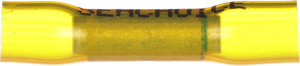 Seachoice Step Down Heat Shrink Butt Connector - Marine Grade, Yellow, Pack of 10, 16-14 to 12-10 Wire Range
