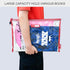 Rough Enough Clear Plastic File Folder Document Holder Bag, Zipper Pouches for Organizing A4 Paper, Office Supplies