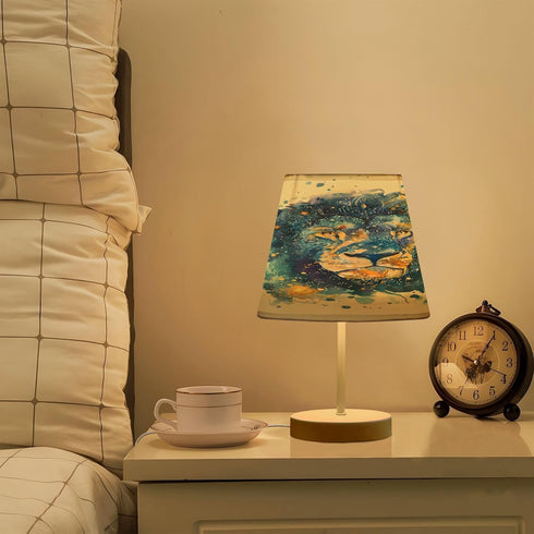 3 Bedside Lamp Galaxy Zodiac Tie Dye Table Lamp for Bedroom Desk Lamp with USB Port LED Nightstand Color Temperatures