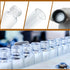 30ML (1oz) Clear Glass Vials, 30ml Borosilicate Glass Empty Vials with Caps, Black Screw Caps, Pack of 20, 27.5x84mm