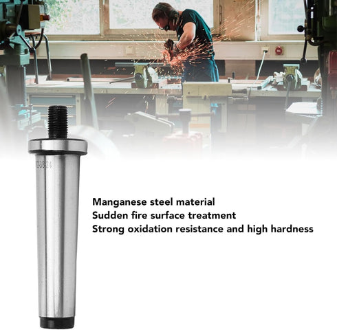 MT2-3/8-24 Drill Chuck Arbor, 2MT Shank to 3/8in 24 Threaded for Pneumatic Tools
