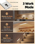 10inch 3 Dimmable Closet Counter (2 Pack) EZVALO Under Cabinet Lighting, Rechargeable Motion Sensor Light Indoor