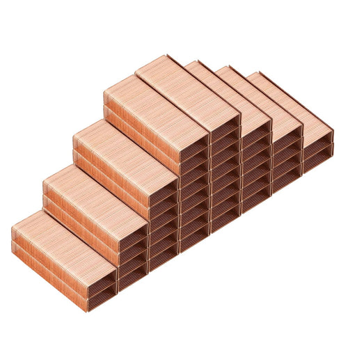 PATIKIL Staples for Stapler, 6 Pack #10 Mini 3/16 Inch Length Staples - Rose Gold