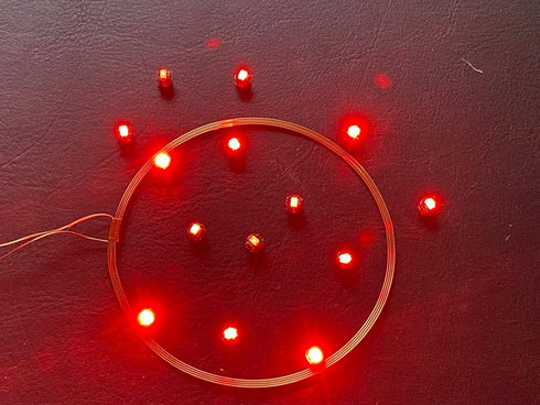 80mm 5V Taidacent Long Distance Wireless LED Coil Inductive Coil and Ten Colorful Wireless LEDs Lights Brightness
