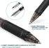 Black Gel Pens 60 Pack, Fine Point, Smooth Writing, Retractable Pens, Office Supplies, 0.7 mm