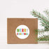 Merry Christmas Stickers, 500 Multicolor Christmas Labels, 1.5" Winter Holiday Envelope Seals Made in The USA