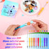 Yeaqee 150 Pieces Beadable Pens Kit, 50 Colors Plastic Beaded Ballpoint Pens with Thank You Cards and Packaging Bags