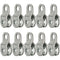 10 Pack Small Snatch Cable Pulley Block - 6mm / 0.23 Inch Wire Rope, Single Pulley Wheel Bearing, Load 70 LB