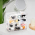 YOUEON 2 Pack Mini Desk Organizer, Clear Plastic Drawer Storage Box with 12 Removable Drawers for Crafts