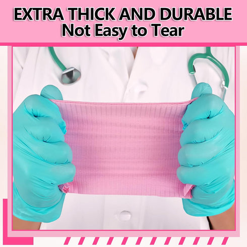 EZEELAI 50 3 PCS Pink Dental Bibs Disposable Nail Art Table Mats Foldable Nail Paper Towels, Ply Disposable Dentist