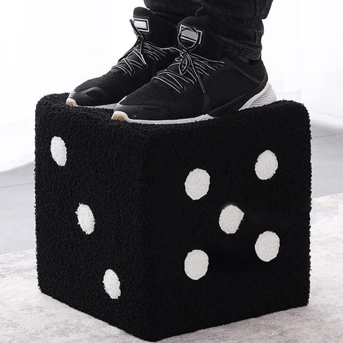 RiToEasysports 8x8x8 Inch Foot Stool, Soft Cube Design with Solid Wood Frame and High Density Foam Foot Rest