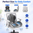 NTG-SOLUTIONS Seat Cushion L-Shaped Ergonomic Memory Foam Support for Office Chair Cushion, Car Seat Cushion, Seat