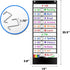 Daily Schedule Pocket Chart with 13+1 Pockets, 18 Dry Eraser Cards, Over Door Mountings for Classroom, Office (Black)
