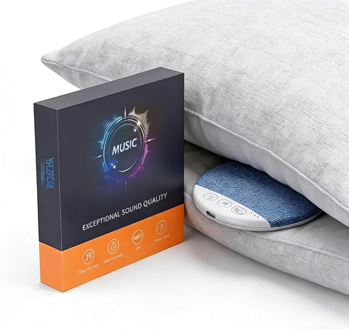 48H Pillow Bluetooth Speaker for Sleeping - Under Pillow, Sleep Timer, White Noise, Battery, Type-C, Hi-Fi Sound