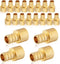 20-Pack PEX Fittings, 1/2" PEX x 1/2" Female Sweat Adapter, Brass Crimp Fitting for PEX Pipes