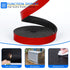 WochiTV Adhesive Solid Rubber Strips, 1" Wide x 1/16" Thick x 180" Long for DIY Insulation