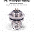 M12 4Pin A Coded Female Straight IP67 Waterproof Rear Bulkhead Panel Receptacles, 5PCS Cable Solder Type Field Assembly