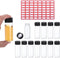 PATIKIL 30ml Clear Glass Vials, 25 Pack Sample Vials with Screw Cap, Leak-Proof Liquid Sample Glass Vial for Laboratory