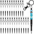 Kosiz 24 Pcs Beadable Pens Kit - Beadable Keychain Bars for DIY Bead Pens, School Thank You Gifts