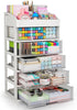 Desk Organizer with Drawers, 5 Drawers Storage Organizer for Office Supplies, Plastic Stationary Organizer, Makeup