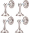 Magnetic Door Stop 4 Pack, Brushed Nickel No Drilling Needed, Soft-Catch Magnetic Door Holder for Home