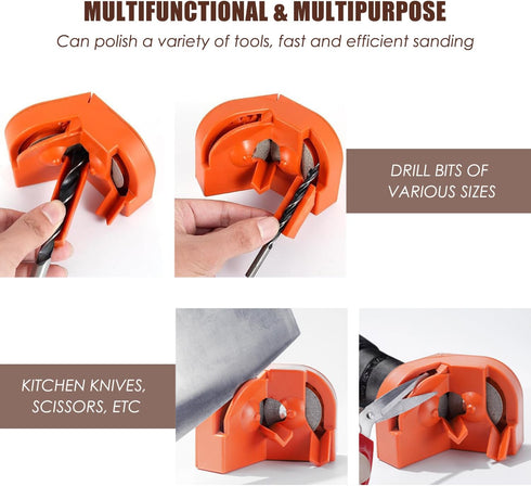Professional Drill Bit Sharpener for All Bits, Electric Drill Bit Grinding Sharpener, Cemented Carbide Repair Kit
