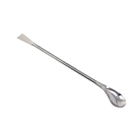 Stainless Steel Double Ended Square & Lab Spoon Sampler, Lab Spatula 7 Length (Right Angled)