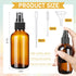 50 4 Oz Nuogo Pieces Mini Glass Spray Bottles Bulk Fine Mist Glass Bottles with Funnel Dropper and Cleaning Brush