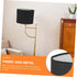 NUOBESTY Oval Fabric Lamp Shade for Desk and Floor Lamps Cloth Cover Compatible Black Exterior with White Interior