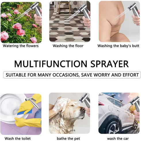 AYVANBER Set Handheld Bidet Sprayer for Toilet Handheld Sprayer Kit Toilet Sprayer Attachment for Toilet Handheld Bidet