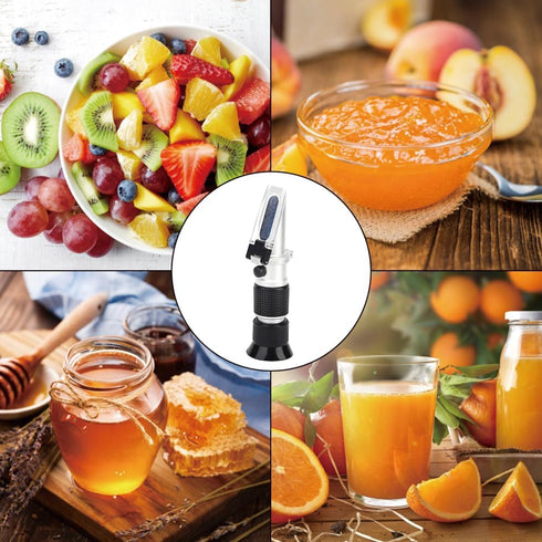 0 90% Joyzan Honey Refractometer, to Baume Brix Scale Range Hydrometer with ATC Homebrew Tester Bee Keeping Measuring