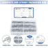 Cotter Pin Assortment, 400PCS Zinc Plated Steel Hairpin Cotter Pins, Split Pin Fastener Clips for Castle Nuts