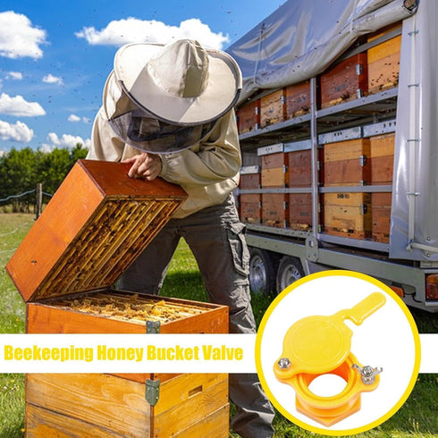 5 Honey Gate Valve, Honey Gate Valve for Gallon Bucket, Honey Strainer, Bee Honey Tap Gate Valve Tool Beekeeping