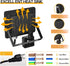 4.9ft IP66 6000K Motion Sensor Flood Light Outdoor, Plug in Motion Sensor Light with Cord, Waterproof Floodlights