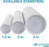 MagicWater Supply Mailing Tube 2 in x 9 in White - 4 Pack for Shipping and Storage of Posters, Arts, Crafts, Documents