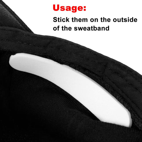 Outus 23 Pieces Hat Size Tape Reducer, Self Adhesive Foam Reducing Tape Roll (White+Black)
