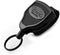 KEY-BAK SUPER48 Locking Retractable Keychain, Durable Polycarbonate Case with Leather Belt Loop, Black