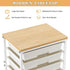 Wufuuoa 8 8-Tier Rolling Storage Cart with Drawers,Utility Cart on Wheels with Wooden Tabletop Craft Storage Trolley