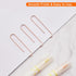 Rose Gold Paper Clips, 200 Count Large Size, 2 Inch Jumbo for School and Office Supplies